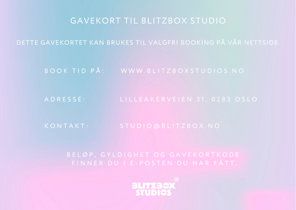 Blitzbox Studio Gavekort